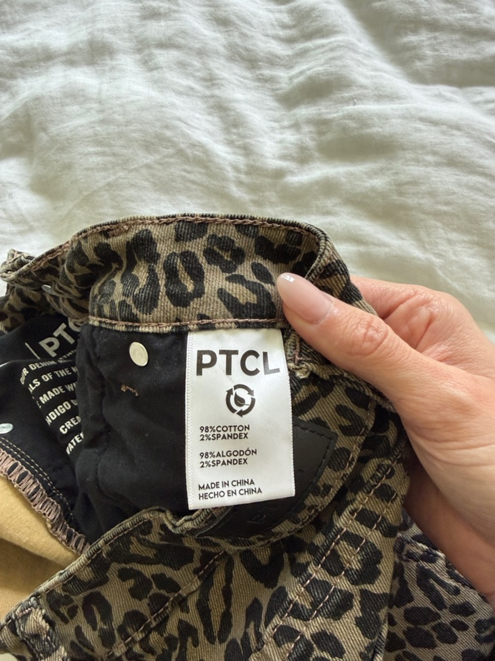 Leopard Baggy Wide Jeans PTCL - Picture 3 of 3